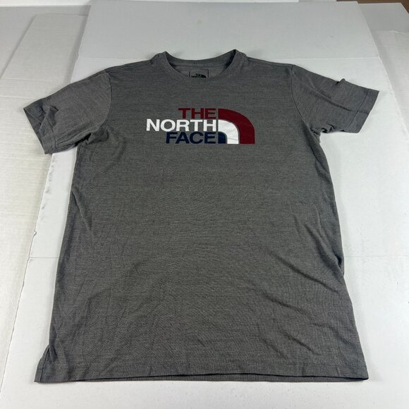 The North Face Shirt Adult Fits Like A Small Dark Grey Short Sleeve Tee Tag M - Picture 1 of 11